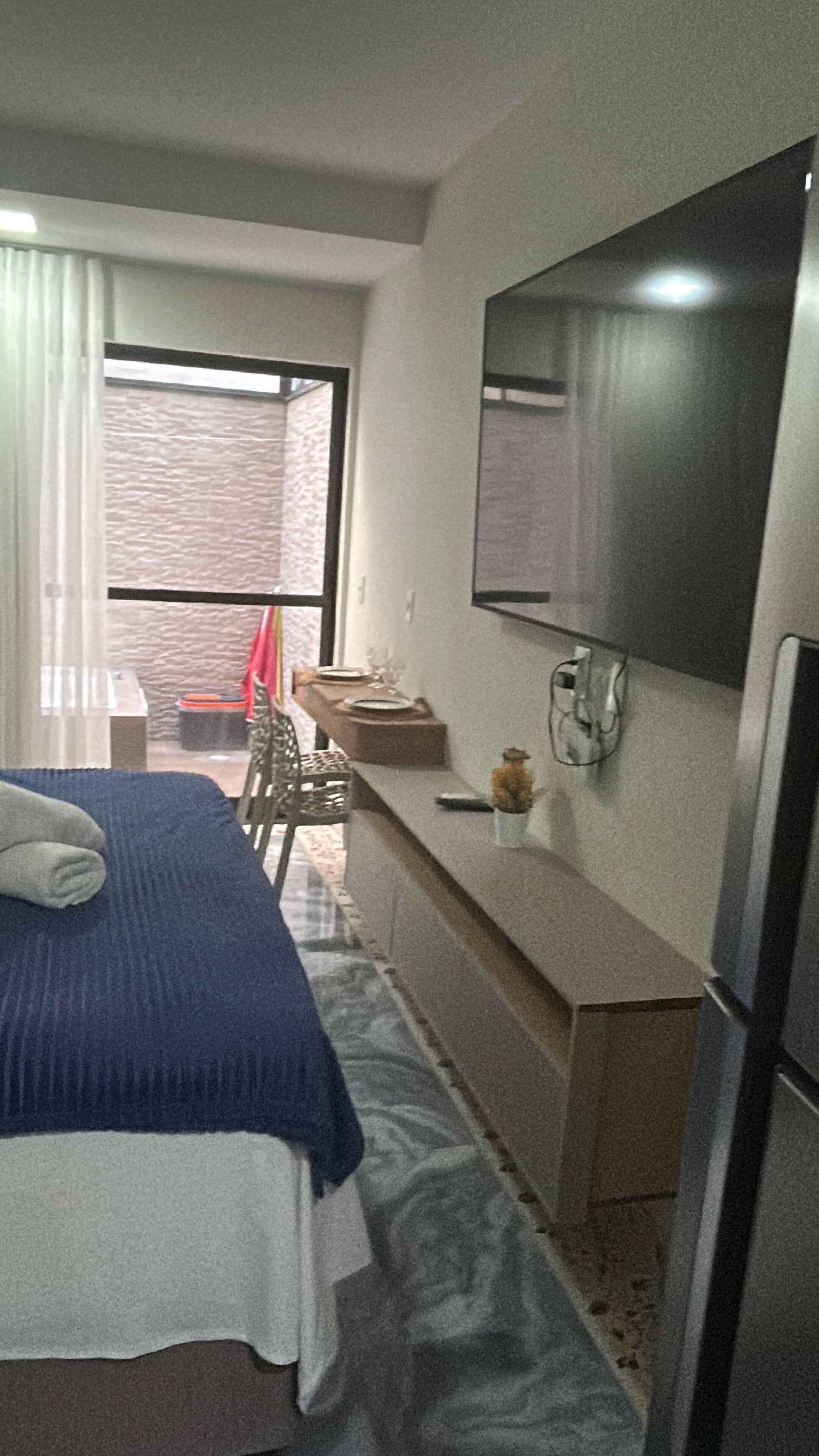 Blackout curtains, iron/ironing board, free WiFi