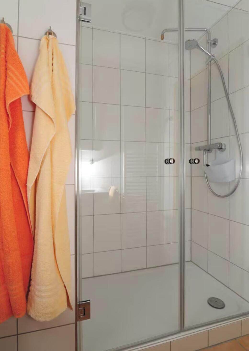 Een douche, een haardroger