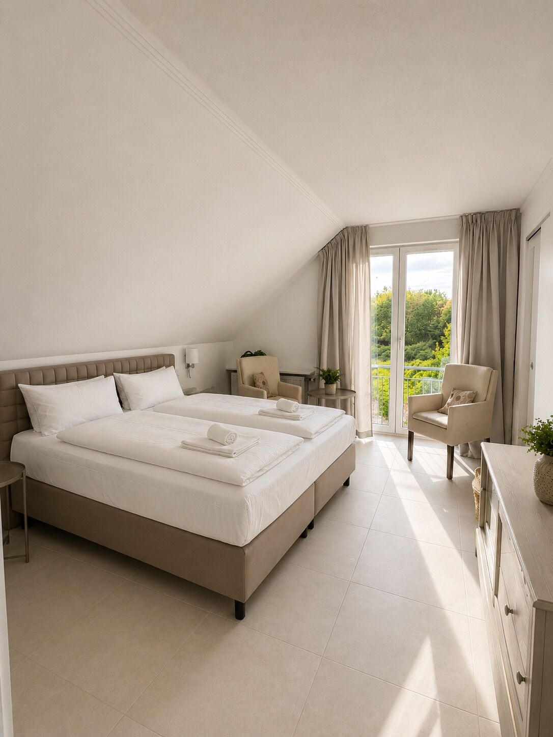 Exclusive Condo, Garden View | Premium bedding, desk, laptop workspace, free WiFi