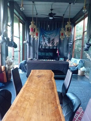 House, 2 Bedrooms, Smoking, Balcony | Dining room - Crystal Jungle House - Rooftop Mountain View (Ko Pha-ngan)