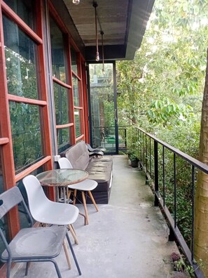 Ferienhaus, 2 Schlafzimmer, Raucher, Balkon | Balkon