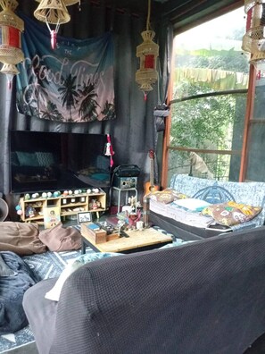Ferienhaus, 2 Schlafzimmer, Raucher, Balkon | Wohnzimmer