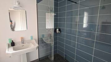 Shower, hair dryer