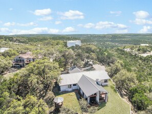 Exterior - Sweeping Hill Country Views | Fire Table, Deck, Designer Home Near Town (Wimberley)
