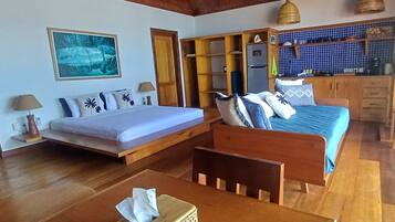 Suíte, vista para a praia