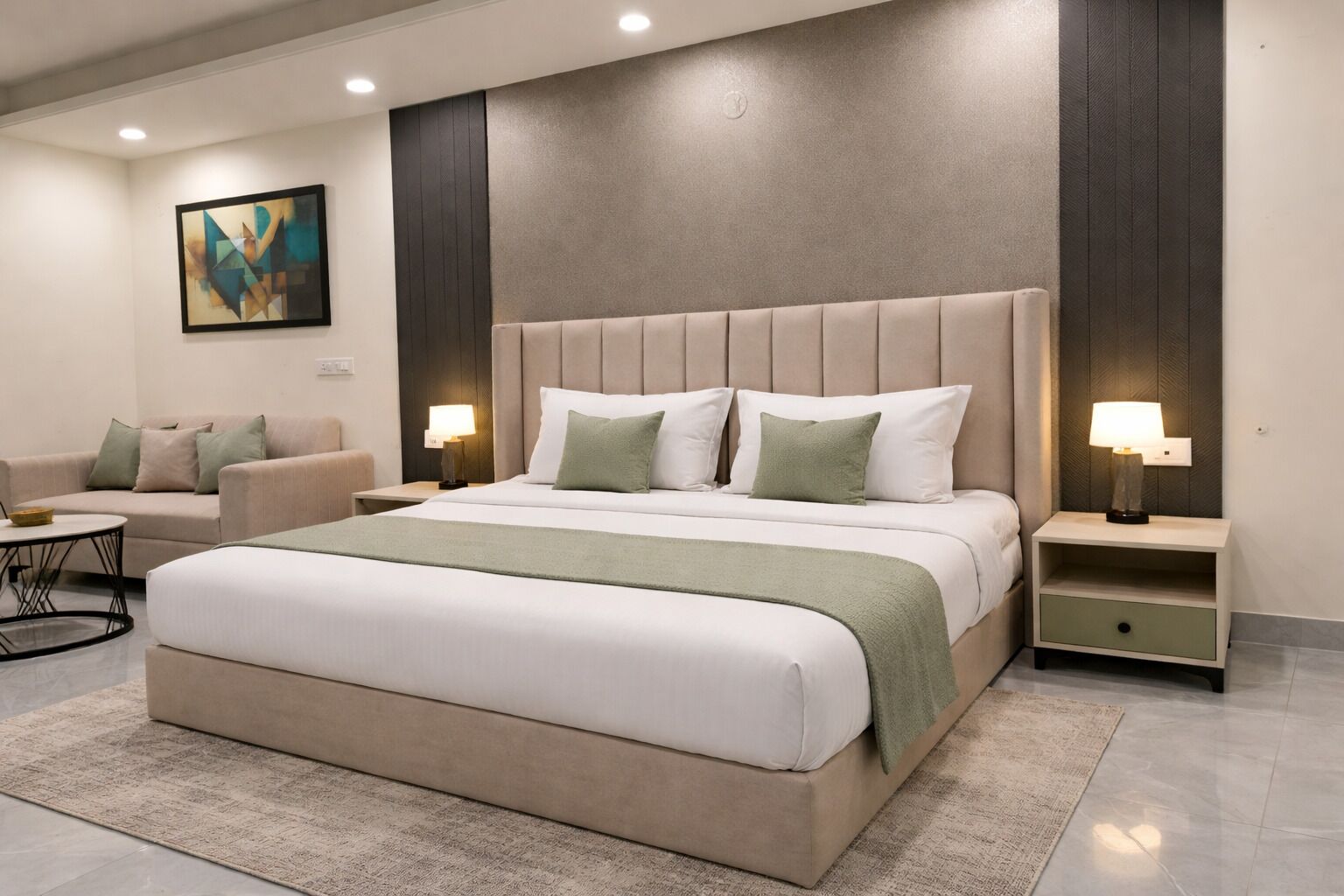 Deluxe Double Room, City View | Desk, laptop workspace, iron/ironing board, free WiFi