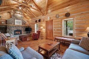 House, 3 Bedrooms | Living area - Historical Crocker Ranch - Rowe House 23-zone3423 3 Bedroom Home (Drake)