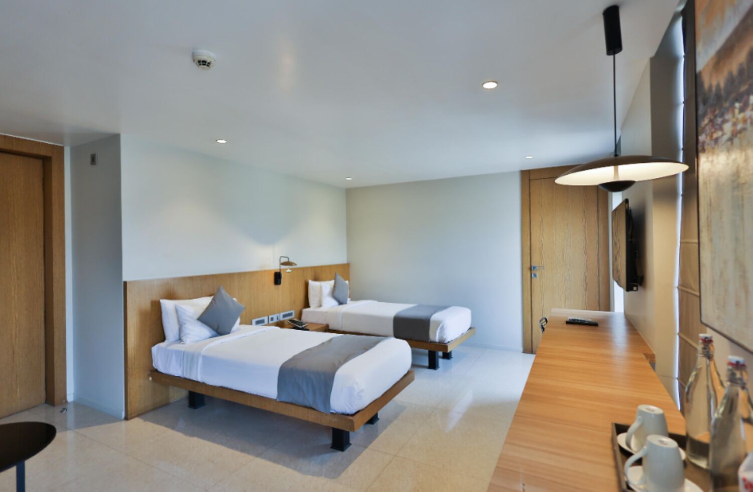 Quarto casal luxo, vista para a cidade