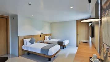 Quarto casal luxo, vista para a cidade