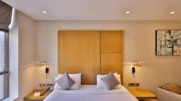 Quarto casal luxo, vista para a cidade