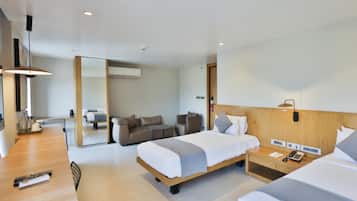 Quarto casal luxo, vista para a cidade