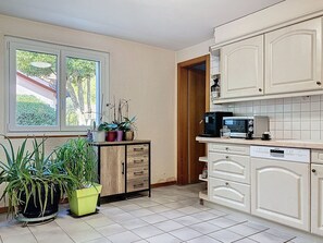 Microwave, oven, dishwasher, highchair