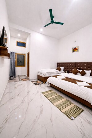 Trippelrum för familj - balkong - utsikt mot floden