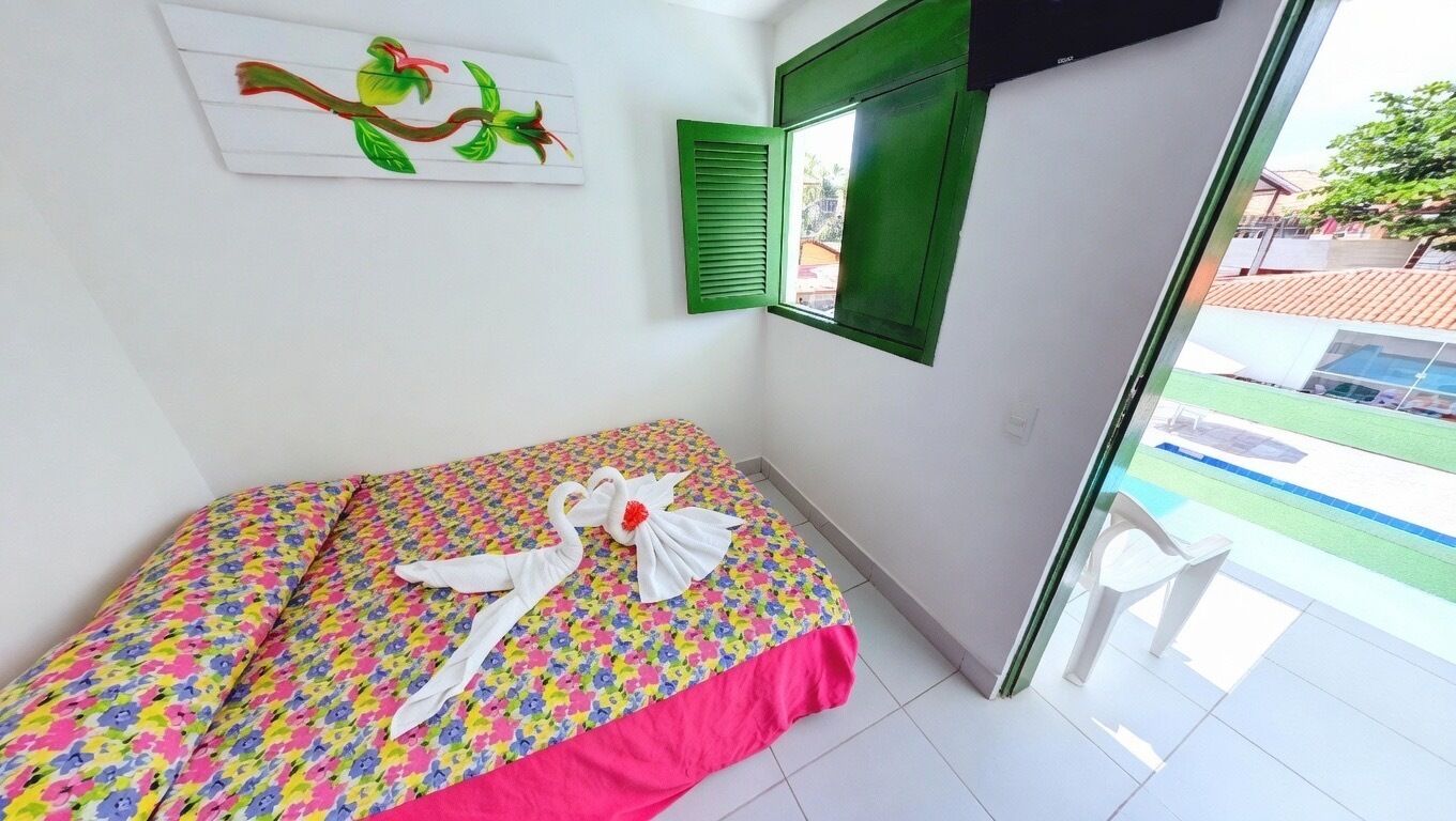 Basic Double Room, Balcony, Pool View