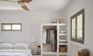2 bedrooms, iron/ironing board, WiFi, bed sheets - Naxos Damarionas Retreat | Newly Renovated Cycladic House with Views (Damarionas)
