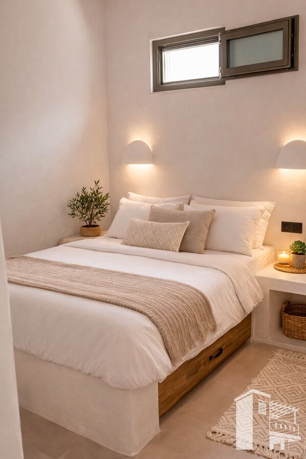 2 bedrooms, iron/ironing board, WiFi, bed sheets