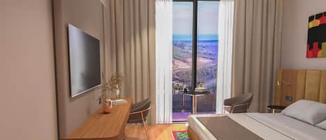 Standard Double or Twin Room, Balcony, Vineyard View | Desk, soundproofing, free WiFi