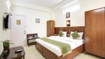 Tweepersoonskamer, balkon, uitzicht op tuin