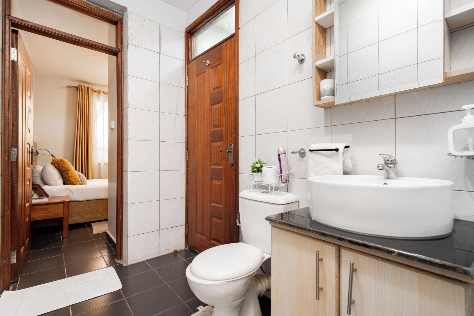 Towels, soap, toilet paper