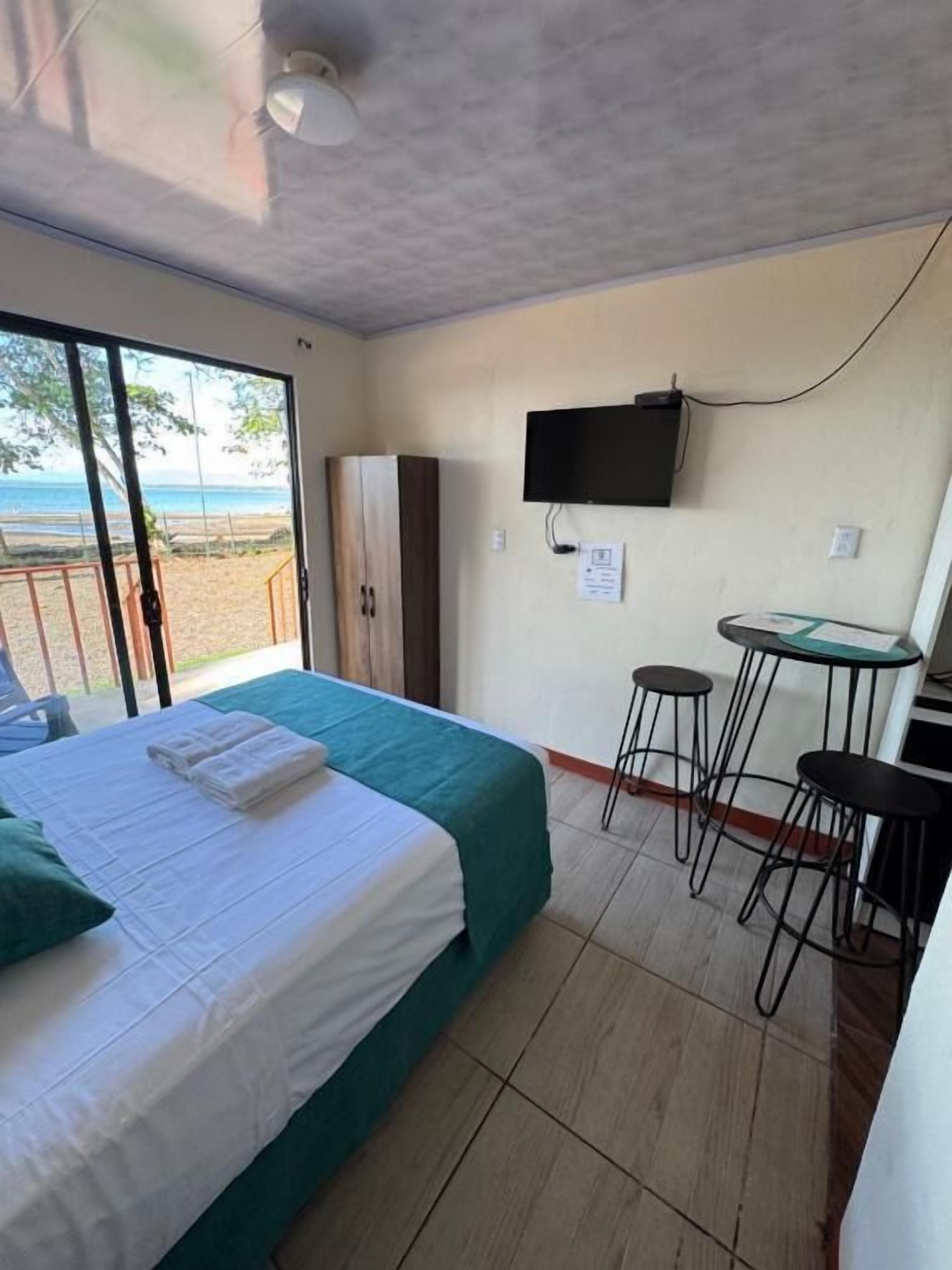 Apartamento, sacada, vista para o mar