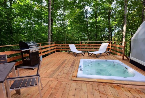 Bel Air Tremblant TRIPLE DÔME : 2 CHAMBRES, JACUZZI ET SAUNA