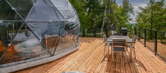 Bel Air Tremblant DÔME CLASSIQUE: 1 LIT KING, JACUZZI ET SAUNA-450PI