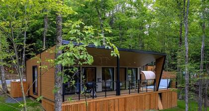 Bel Air Tremblant USHUAIA : 1 CHAMBRE, JACUZZI ET SAUNA