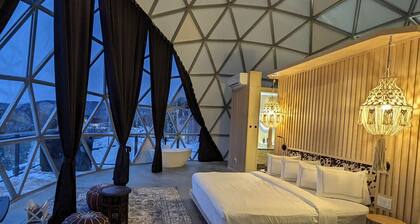Bel Air Tremblant SUPER GLASS DĂME: 1 LIT KING, JACUZZI, SAUNA-700PI