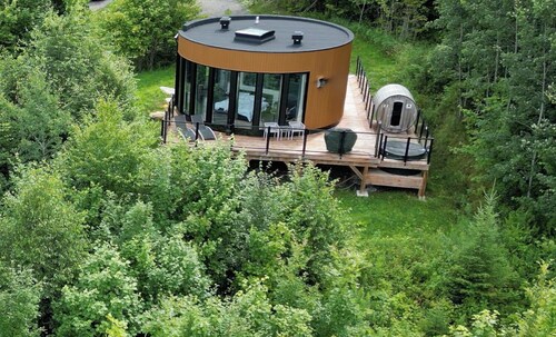 Bel Air Tremblant ROUND LOFT : 1 LIT KING, JACUZZI ET SAUNA