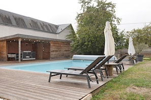 Pool - Chez Cocotte 4 guests with heated pool from mid-May to September (Veuzain-sur-Loire)