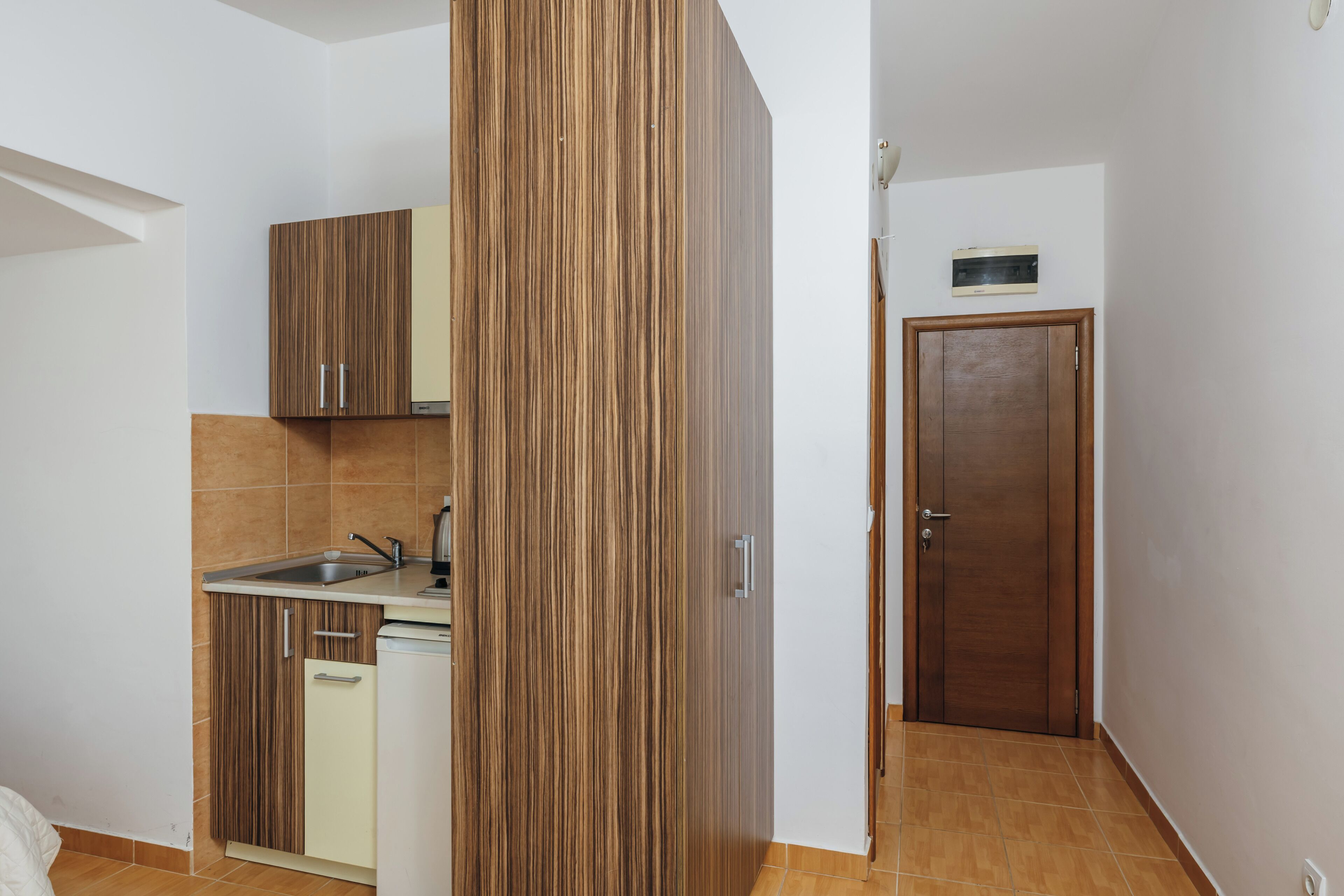 Studio Standard, balcon, vue mer | Coin cuisine privé | Mini réfrigérateur