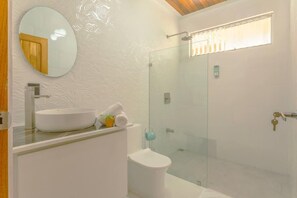 Shower, hair dryer - Gray Oasis, Private Pool (La Fortuna)