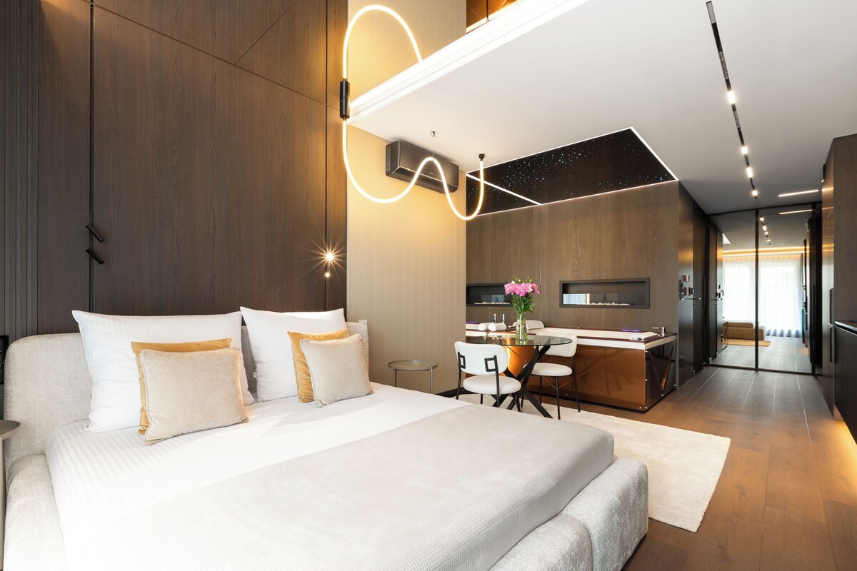 อพาร์ทเมนท์ (Jacuzzi) | Wi-Fi ฟรี, ผ้าปูที่นอน