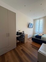 Standard Double or Twin Room, Private Bathroom | In-room safe, desk, laptop workspace, blackout drapes