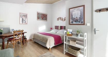 Jules Verne - Courteline Guest Room with Shared Terrace and Wi-Fi