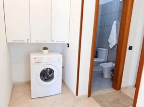 Shower, hair dryer, bidet, towels - Holiday Home by the Beach Durres 117 (Durres)