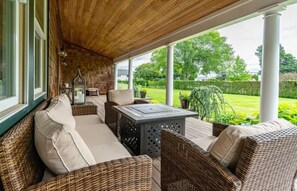 Terrace/patio - Private Coastal Retreat on 1 Acre Minutes to Narragansett Beach & Boon St Market (Narragansett)