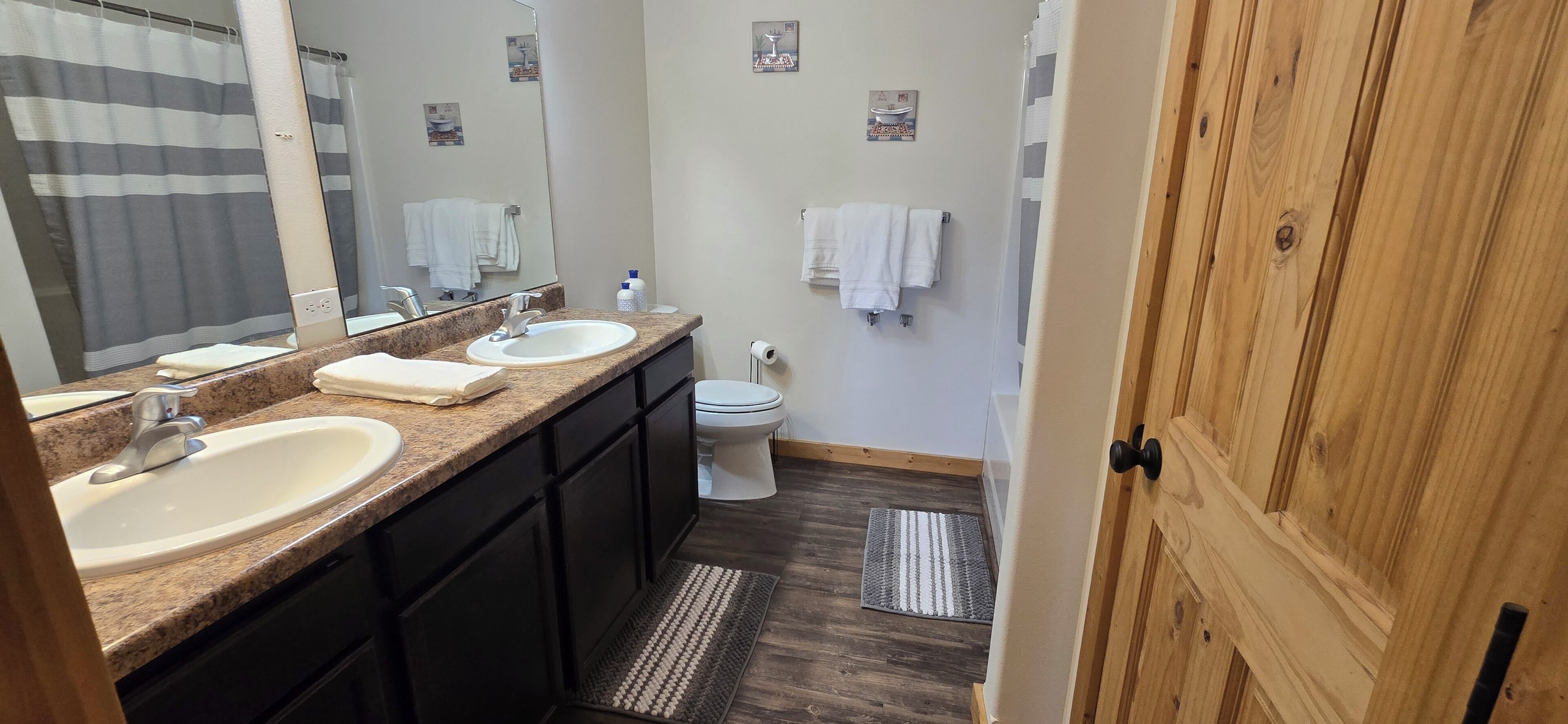Towels, soap, toilet paper