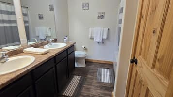 Towels, soap, toilet paper