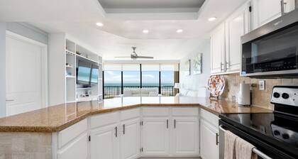 Gated beachfront 3BR condo with stunning views, 2 pools & tennis court!