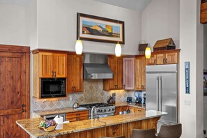 Fridge, microwave, oven, stovetop - Mountain Village Retreat - Hot Tub + Ski-In/Out (Mountain Village)