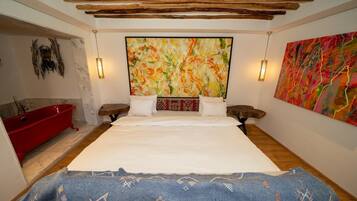 Junior Suite, Mountain View | In-room safe, desk, laptop workspace, iron/ironing board