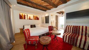 Junior Suite, Mountain View | In-room safe, desk, laptop workspace, iron/ironing board