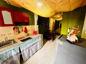 舒适公寓, 允许带宠物, 城市景观 | 私人厨房 | 大冰箱、炉灶、厨具/餐具