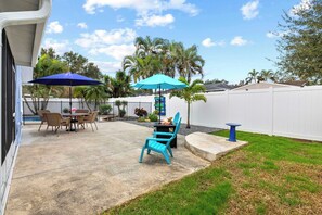 House, Multiple Beds, Pool Access, Pool View (6398 Woodland Blvd) | View from room - St. Pete Pool Oasis - Steps to the Beach! (Pinellas Park)