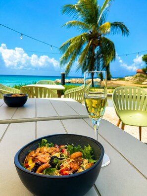 Outdoor dining - Private Chef Included | Oceanfront Villa | Pool & Beach (St. Mary Parish)