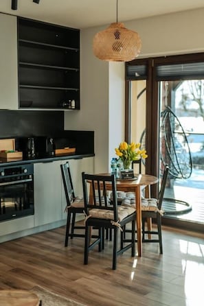 Comfort Apartment, 1 Bedroom, Non Smoking, Lake View | Dining - Fuleda Apartments Mazury.Holiday (Fuleda)