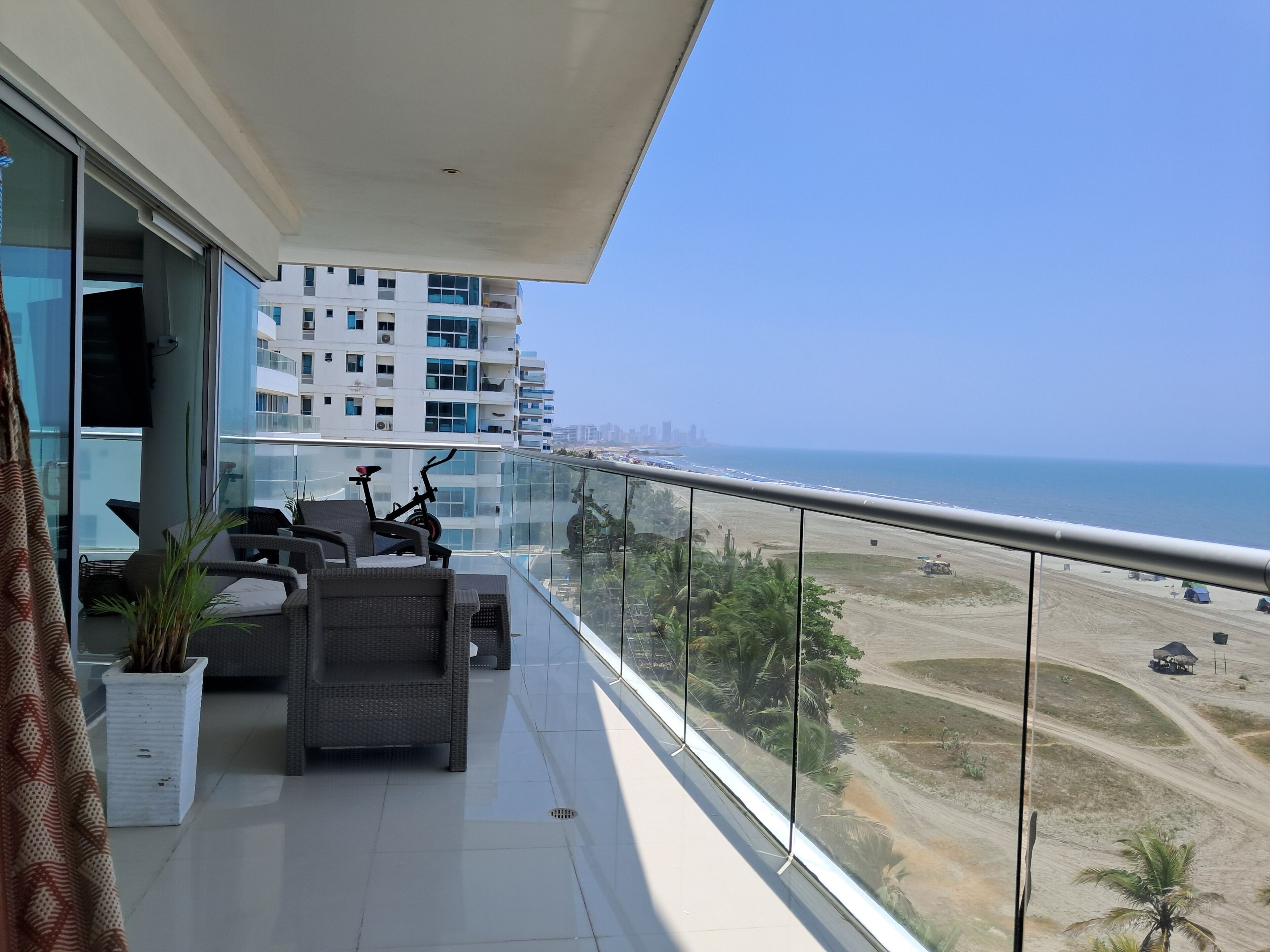 Deluxe Apartment, Balcony, Beach View | Property grounds