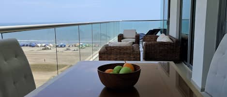 Appartement Deluxe, balcon, vue plage | Enceinte de lâhĂ©bergement