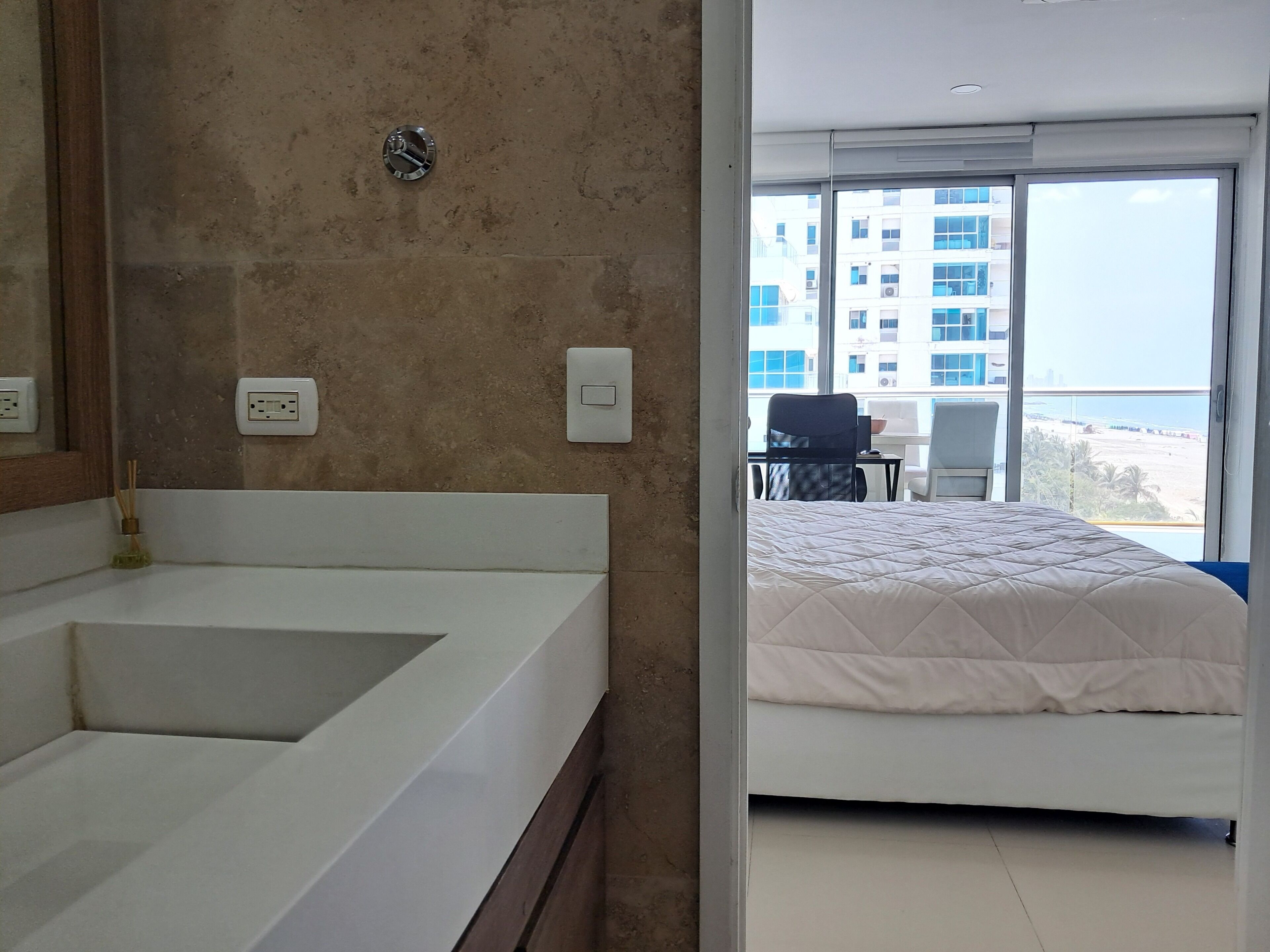 Deluxe Apartment, Balcony, Beach View | Blackout drapes, free WiFi